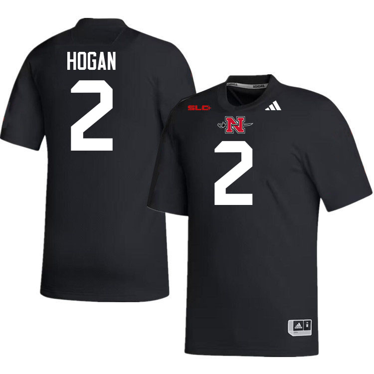 Nicholls Colonels #2 Deuce Hogan College Football Jerseys,Uniforms Stitched-Black